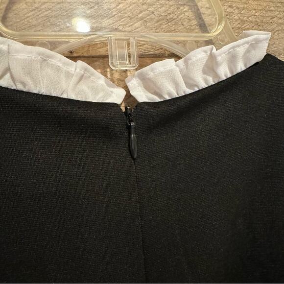 NWT Alexia Admor Blair Sleeveless Ruffle Trim Sheath Dress Black/White Size XL - Picture 14 of 16